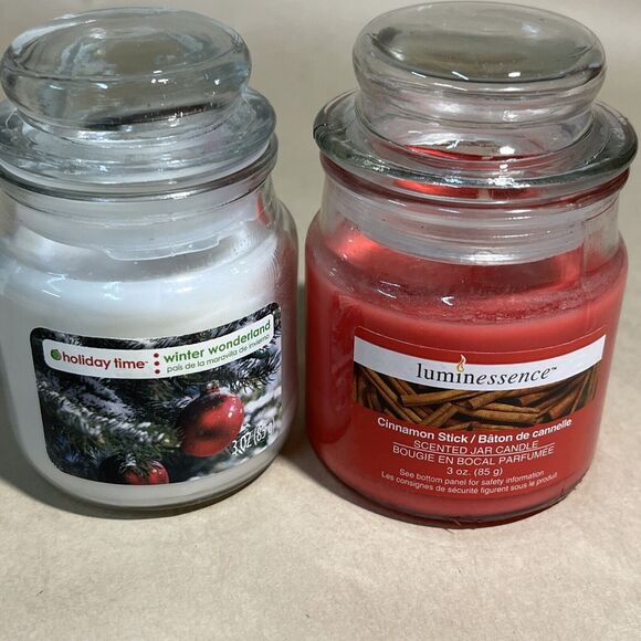 Lot Of 4 Mini Scented Jar Candle Star Lytes/Holiday Time 3 oz Three Scents New - Picture 6 of 10